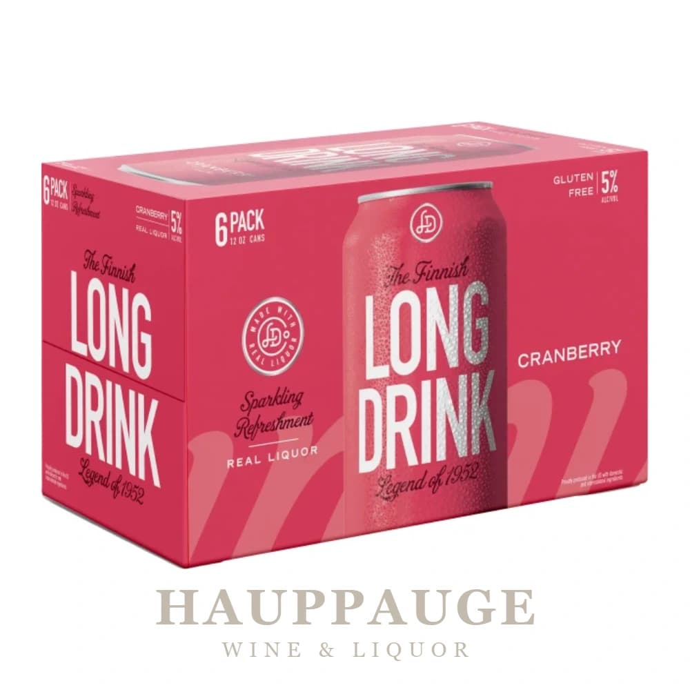 Long Drink Cranberry - 6 Pack, 375mL