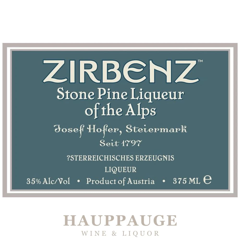 Zirbenz Stone Pine Liqueur of the Alps, 375mL
