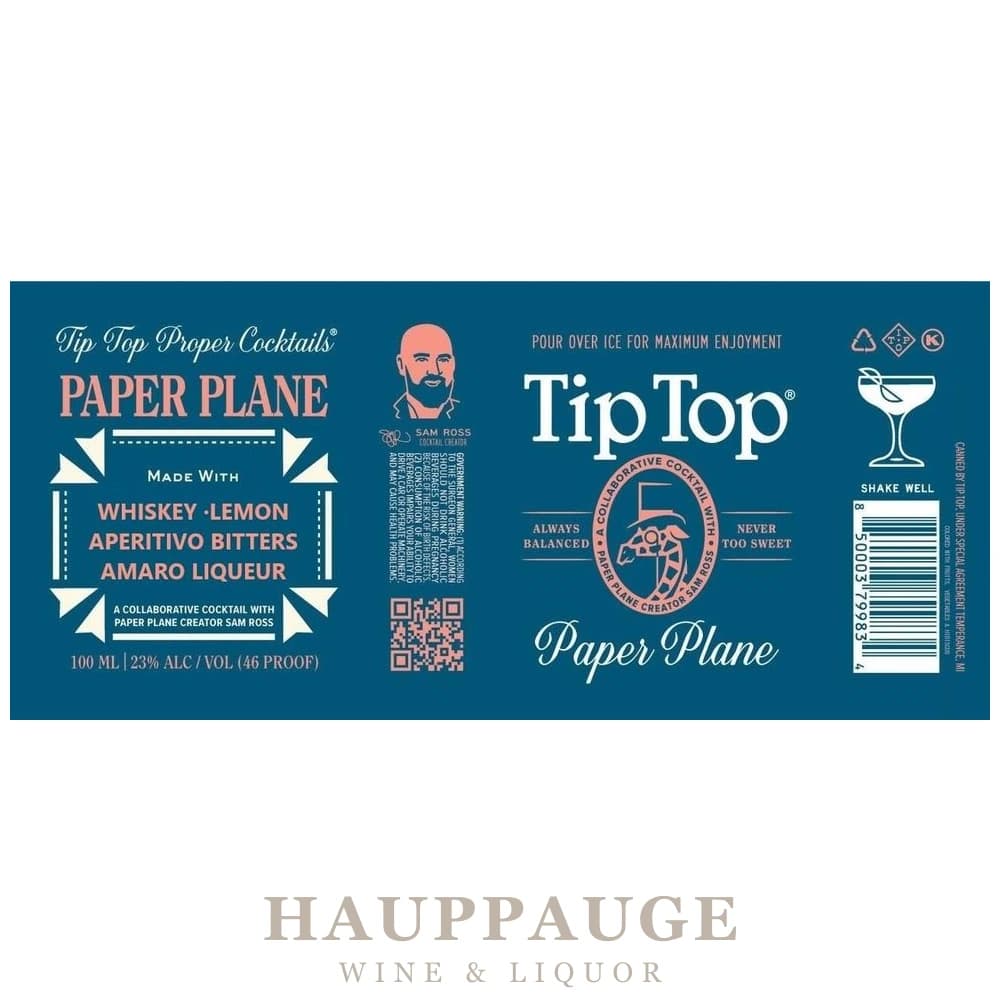 Tip Top Cocktails Paper Plane