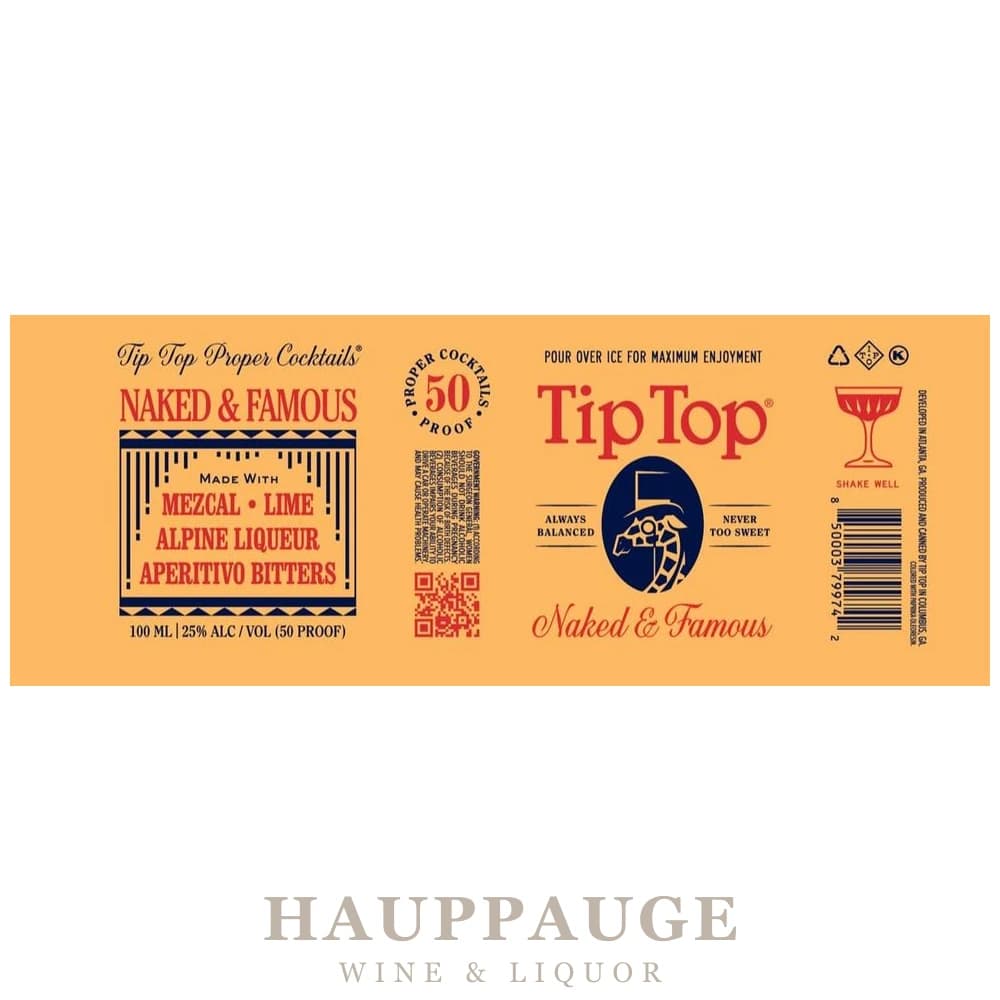 Tip Top Cocktails Naked & Famous