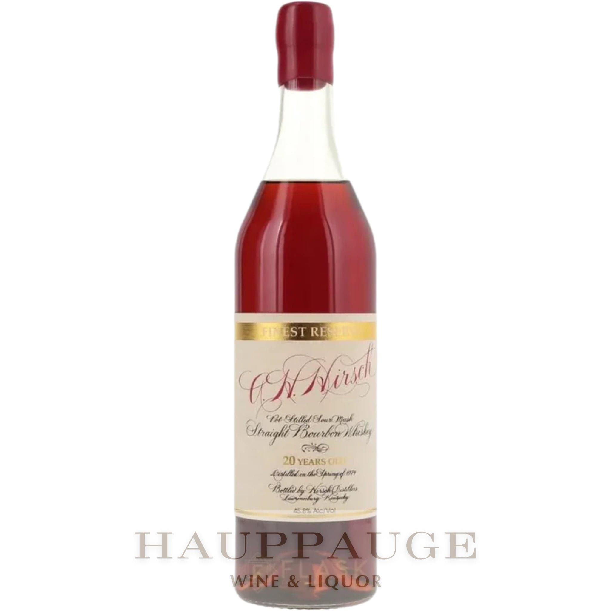 A. H. Hirsch 20-Year-Old Bourbon (Red Wax), 750mL