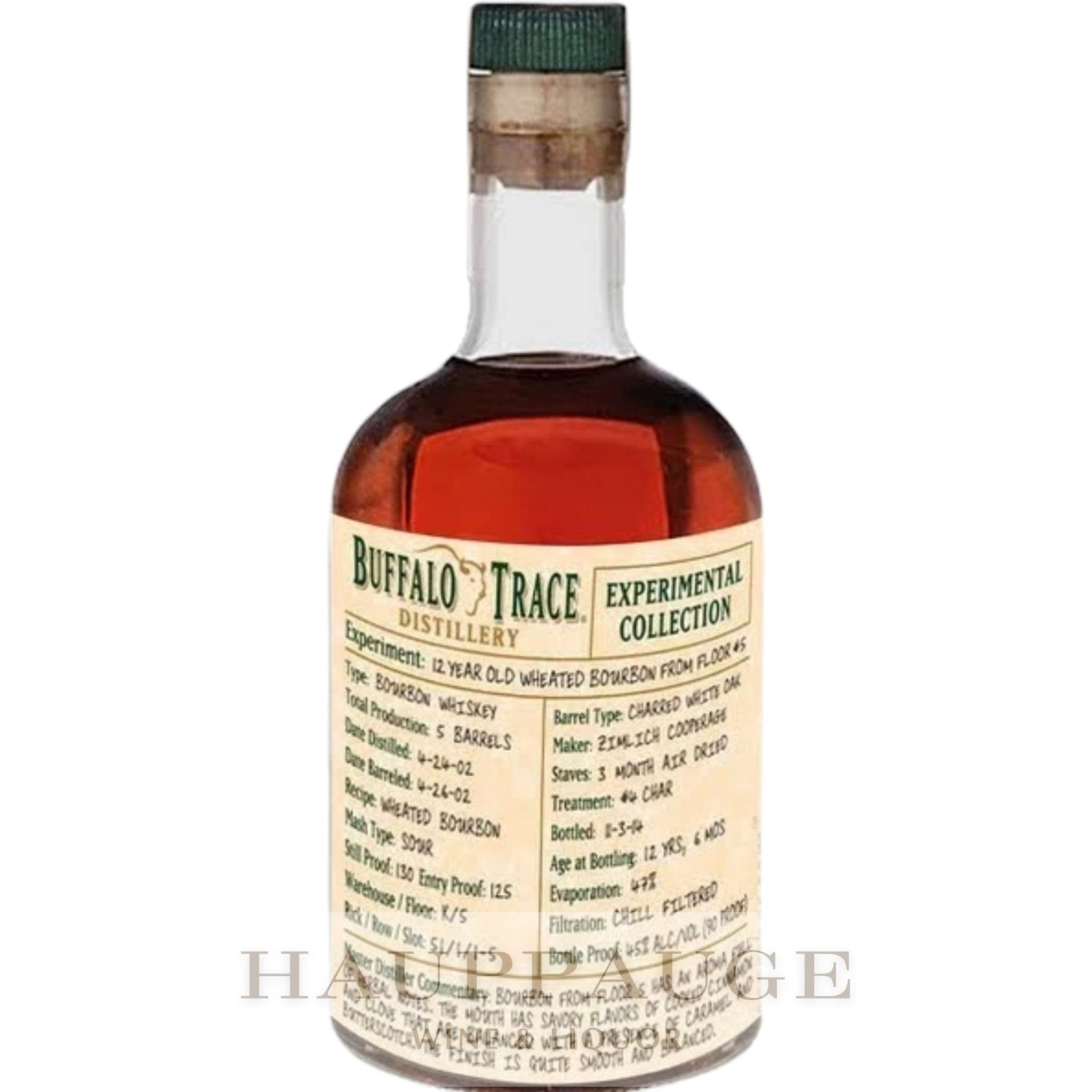 Buffalo Trace Experimental Collection 2014 - 12-Year Wheated Bourbon from Floor #5 (2 of 3), 375mL