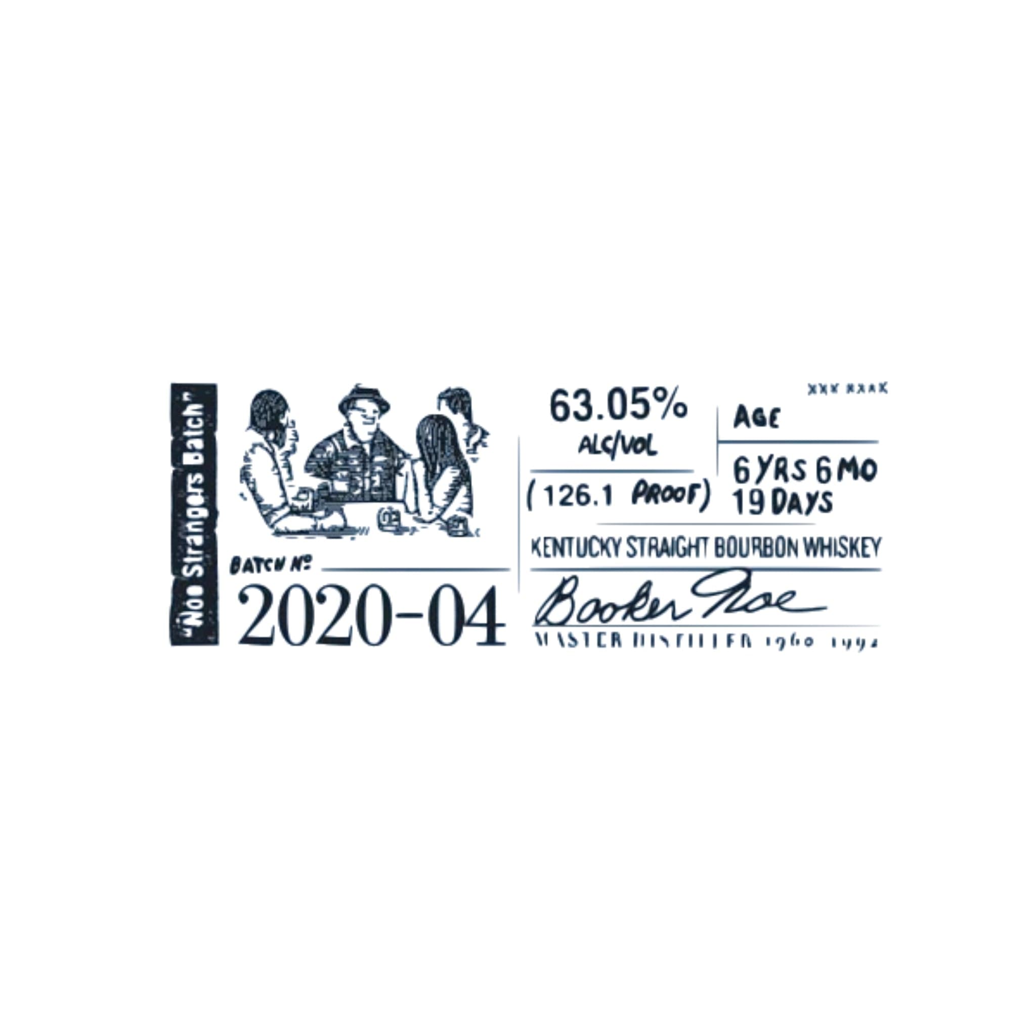 Booker's 2020-04 "Noe Strangers Batch" Bourbon, 750mL