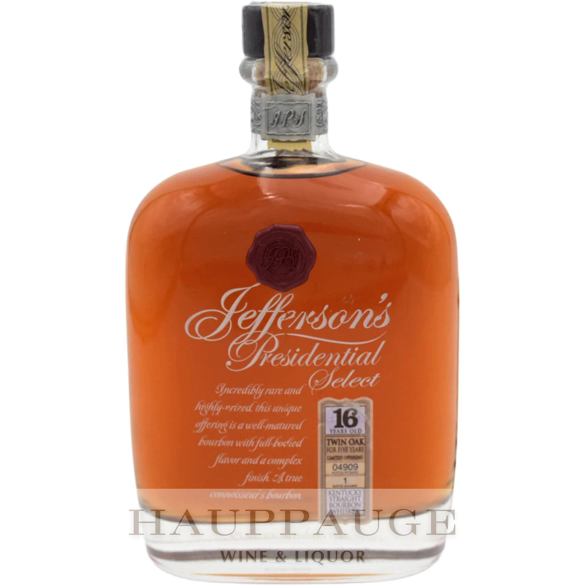 Jefferson’s Presidential Select 16 Year Twin Oak Bourbon (2017)