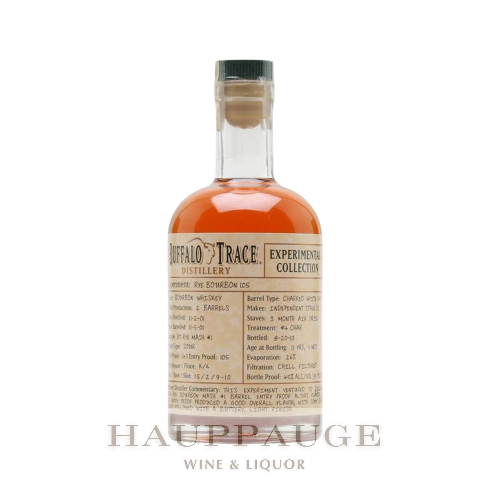 Buffalo Trace Experimental Collection 2014 - Rye Bourbon 105 (2 of 4), 375mL
