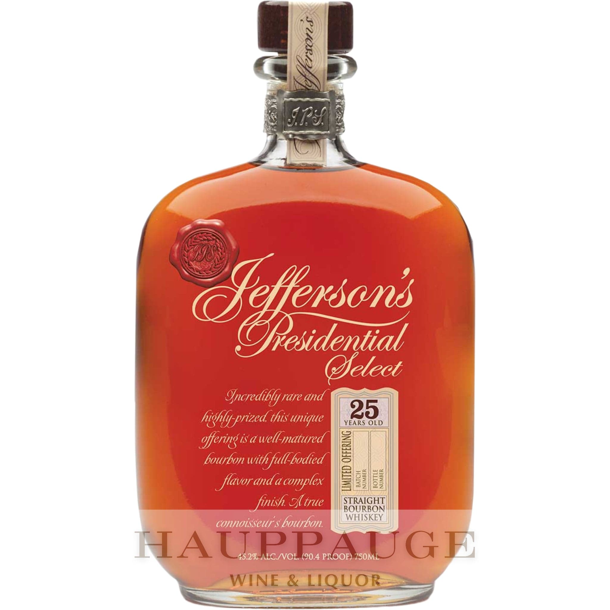 Jefferson’s Presidential Select 25 Year Rye Whiskey (2013), 750mL