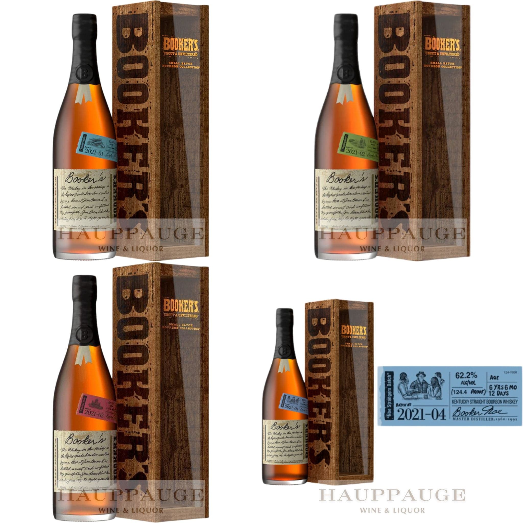 Booker's 2021 Collection - Full Set (2021-01 to 2021-04), 750mL