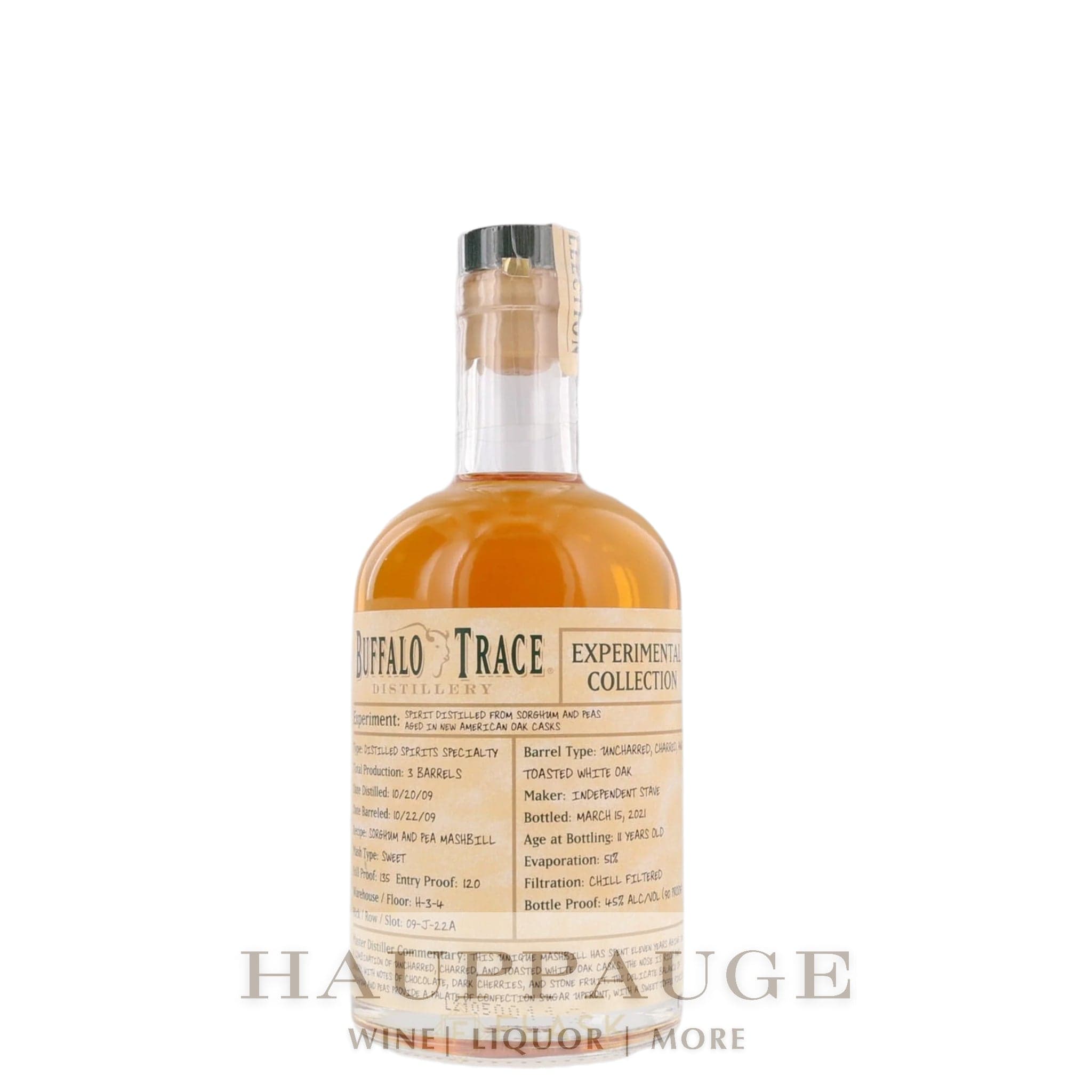 Buffalo Trace Experimental Collection 2021 - Baijiu Style Spirit Aged in New American Oak (1 of 1), 375mL