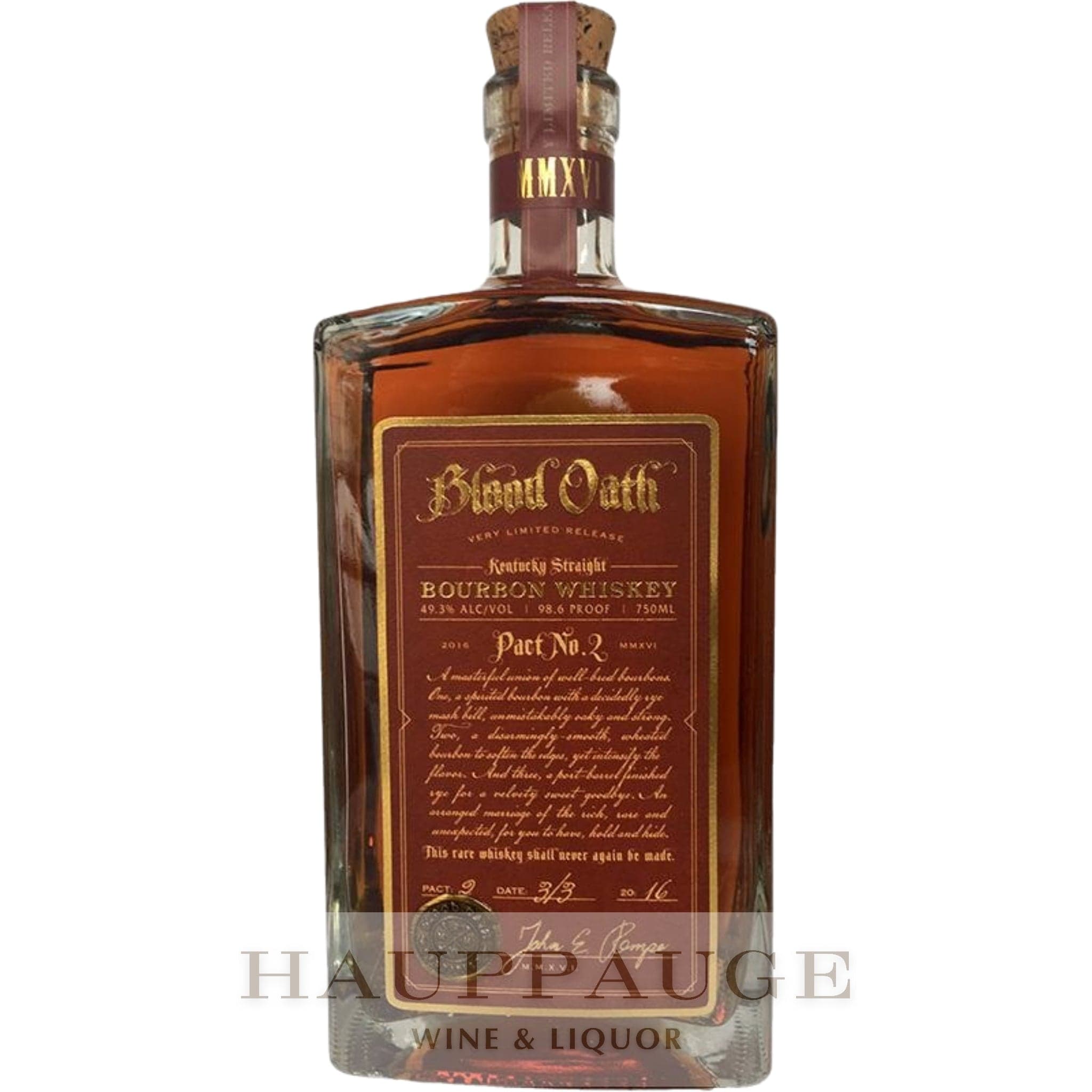 Blood Oath Pact No. 2 Bourbon