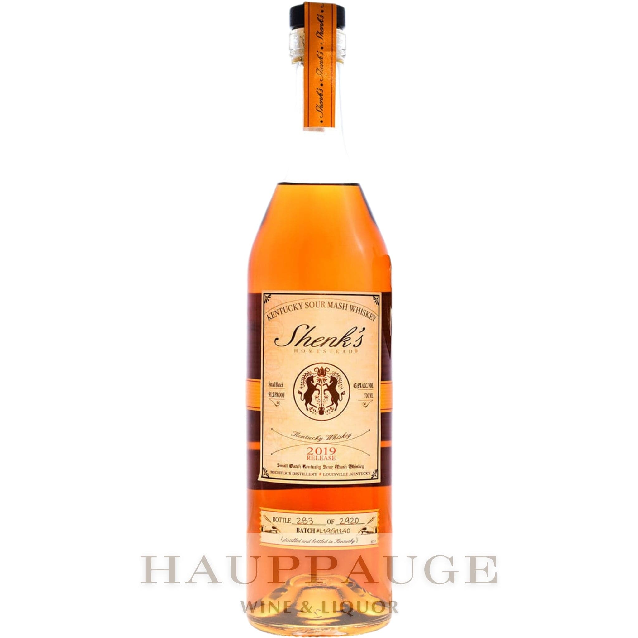 Shenk's Homestead Sour Mash Whiskey 2019, 750mL