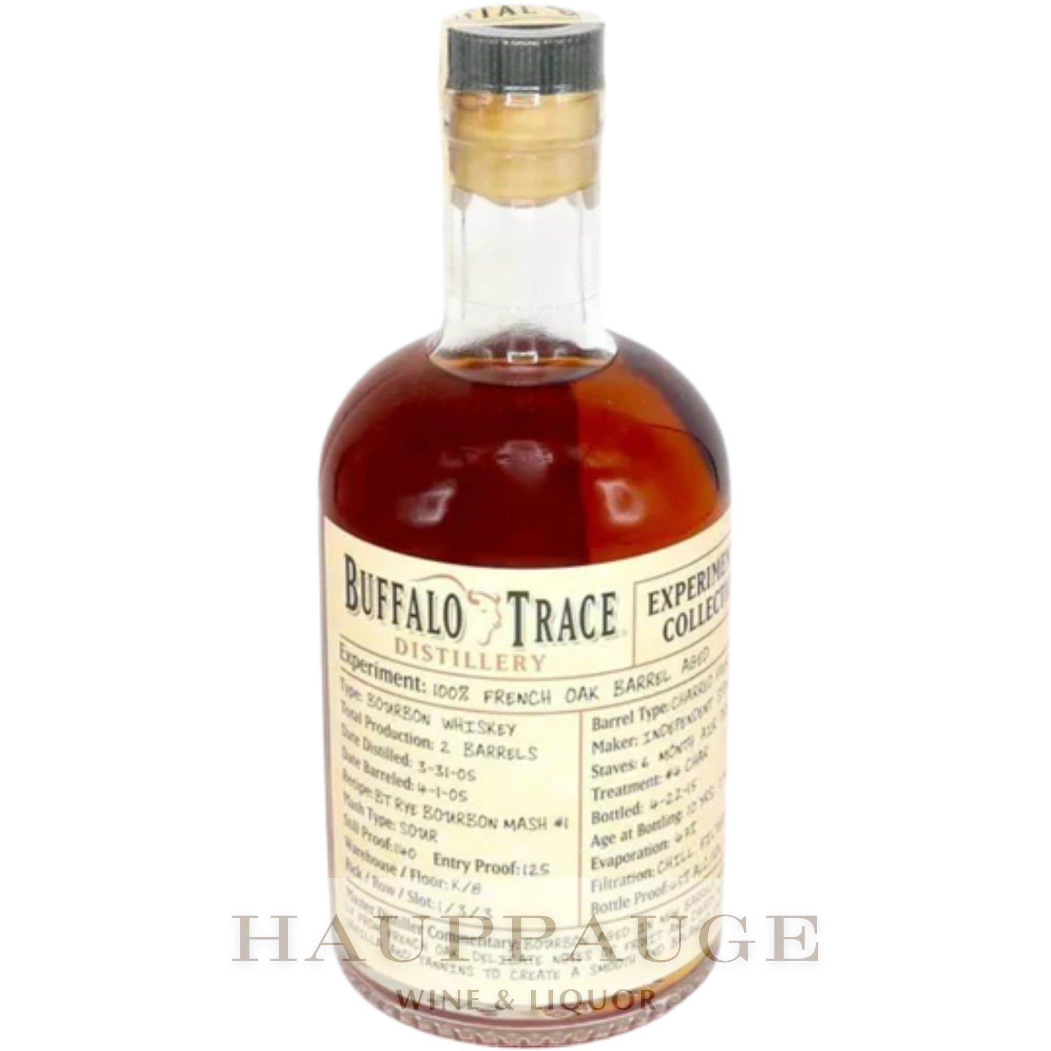 Buffalo Trace Experimental Collection 2015 - 100% French Oak Barrels (1 of 2), 375mL