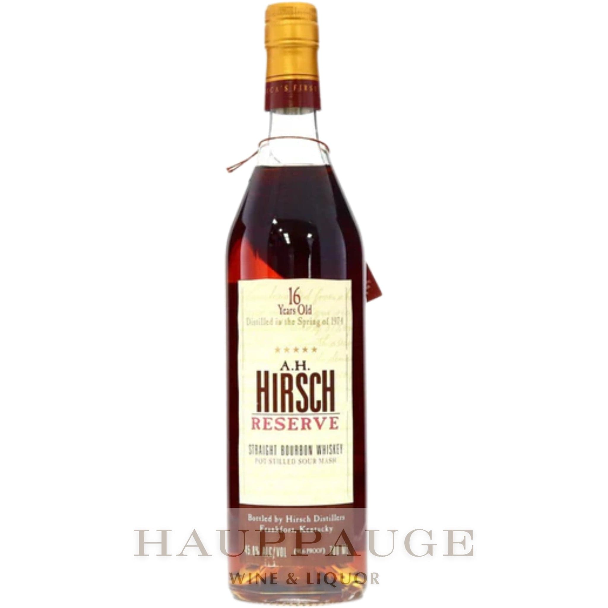 A. H. Hirsch 1974 16-Year-Old Bourbon (Gold Foil), 750mL