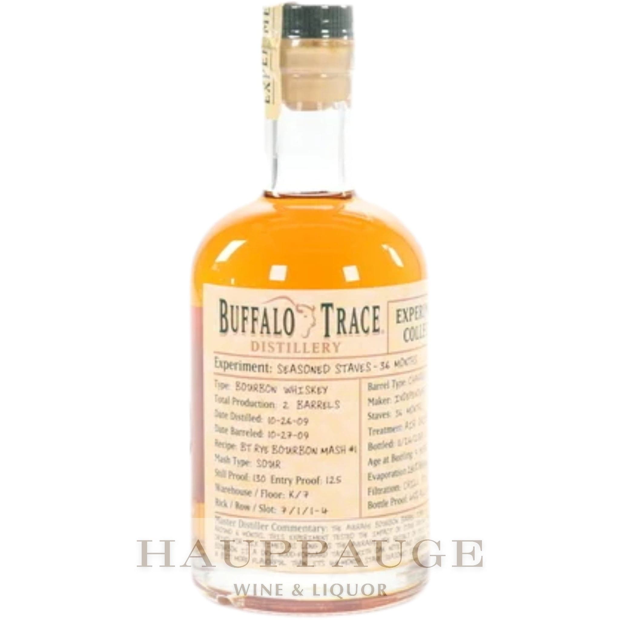 Buffalo Trace Experimental Collection 2018 - Seasoned Staves – 36 Months, 375mL