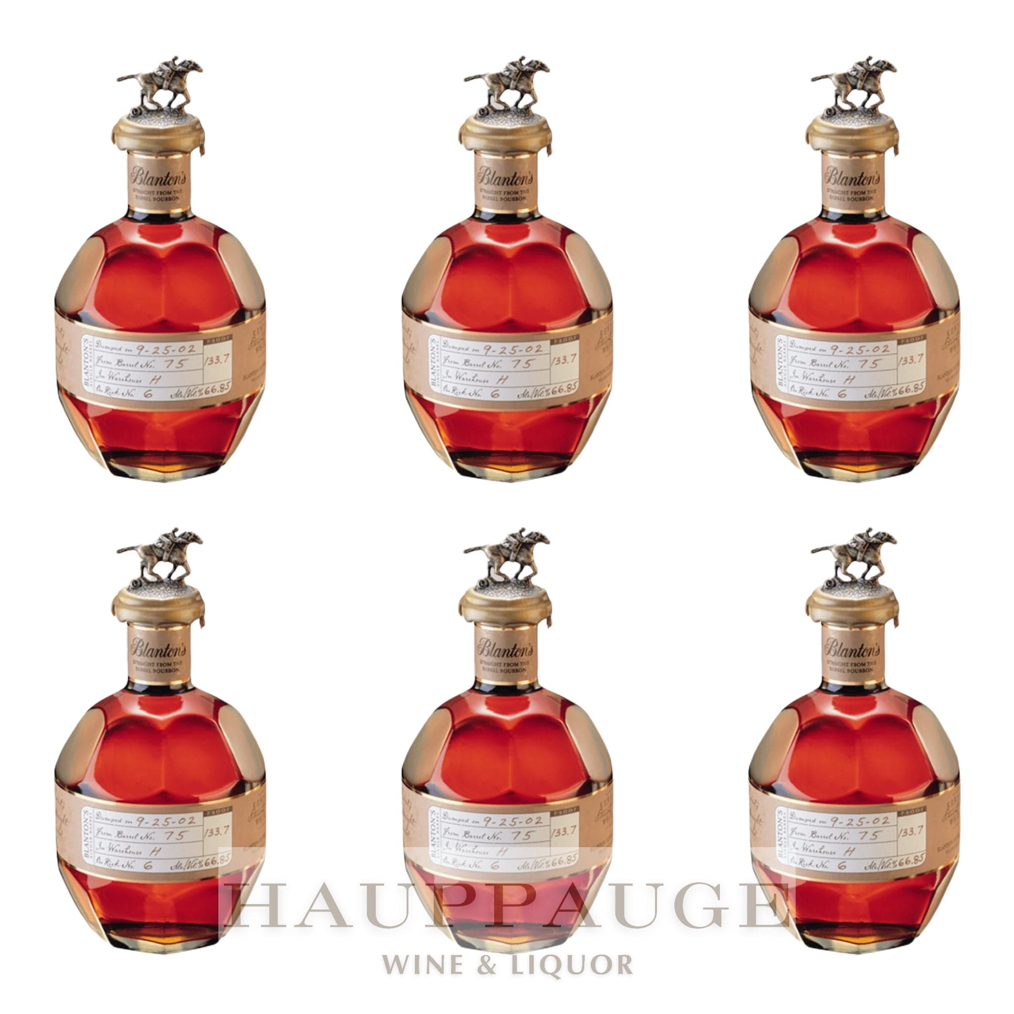 Blanton's Straight From The Barrel "SFTB" Bourbon 750ML (6 Bottles), 750mL
