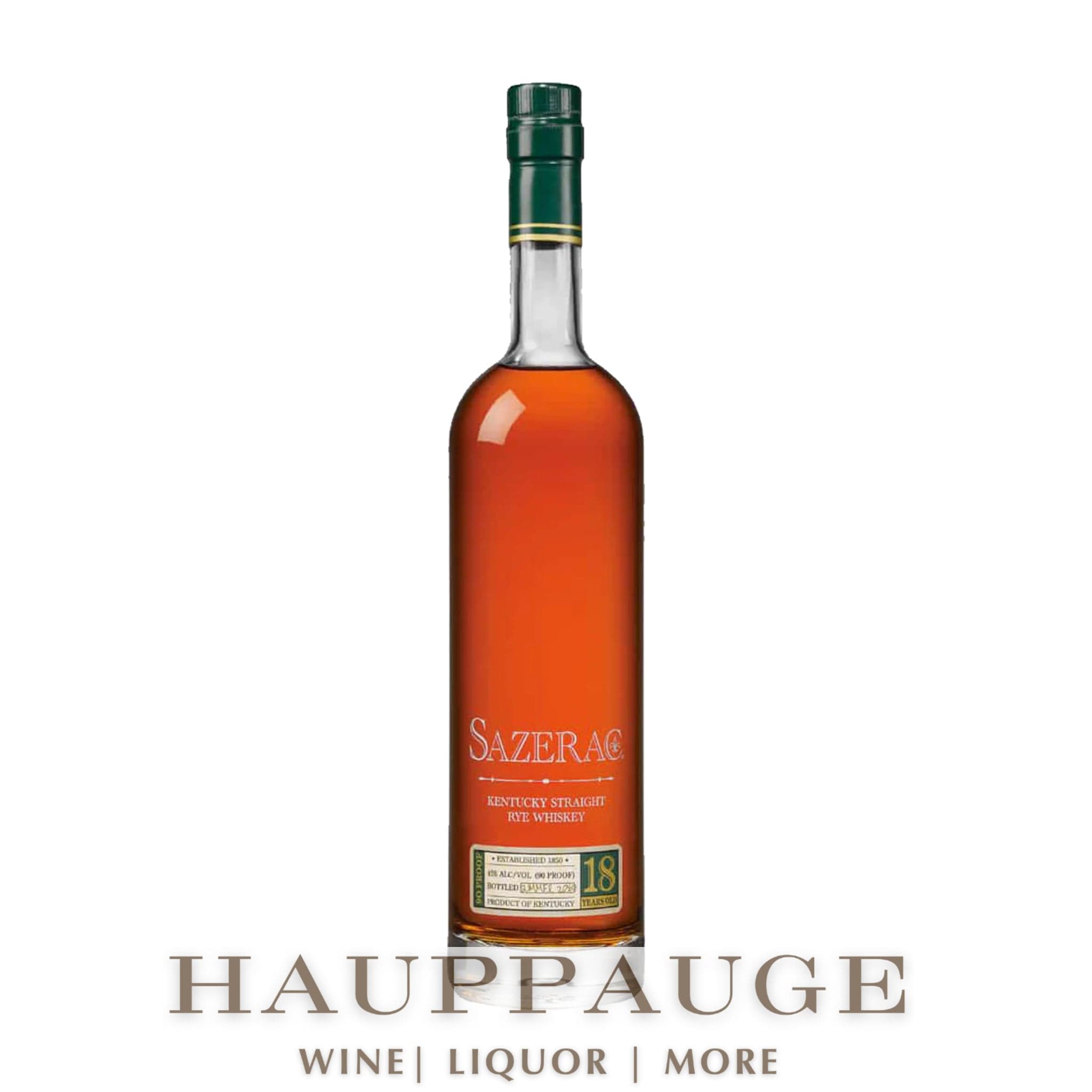 Sazerac Straight Rye 18 Year Whiskey, 750mL