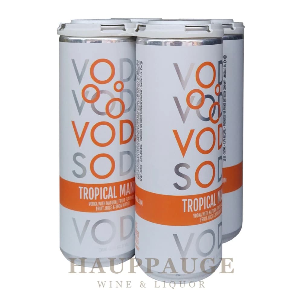 Voda Tropical Mango 4pk, 355mL