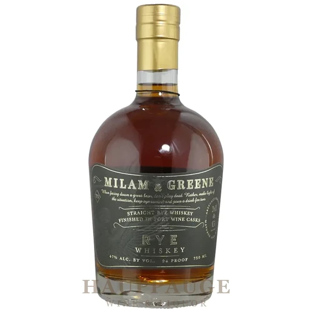 Miliam & Greene Rye, 750mL