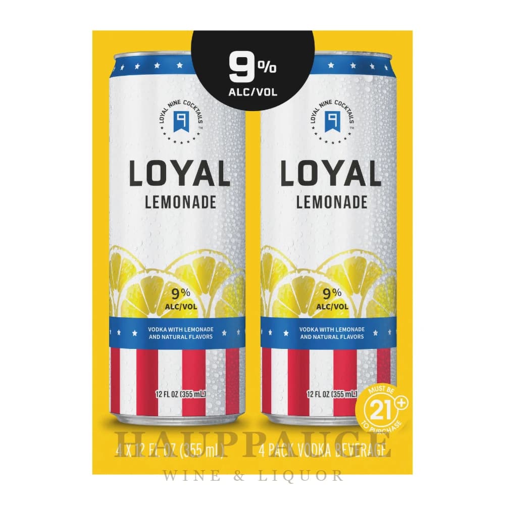 Loyal 9 Lemonade 4pk, 375mL