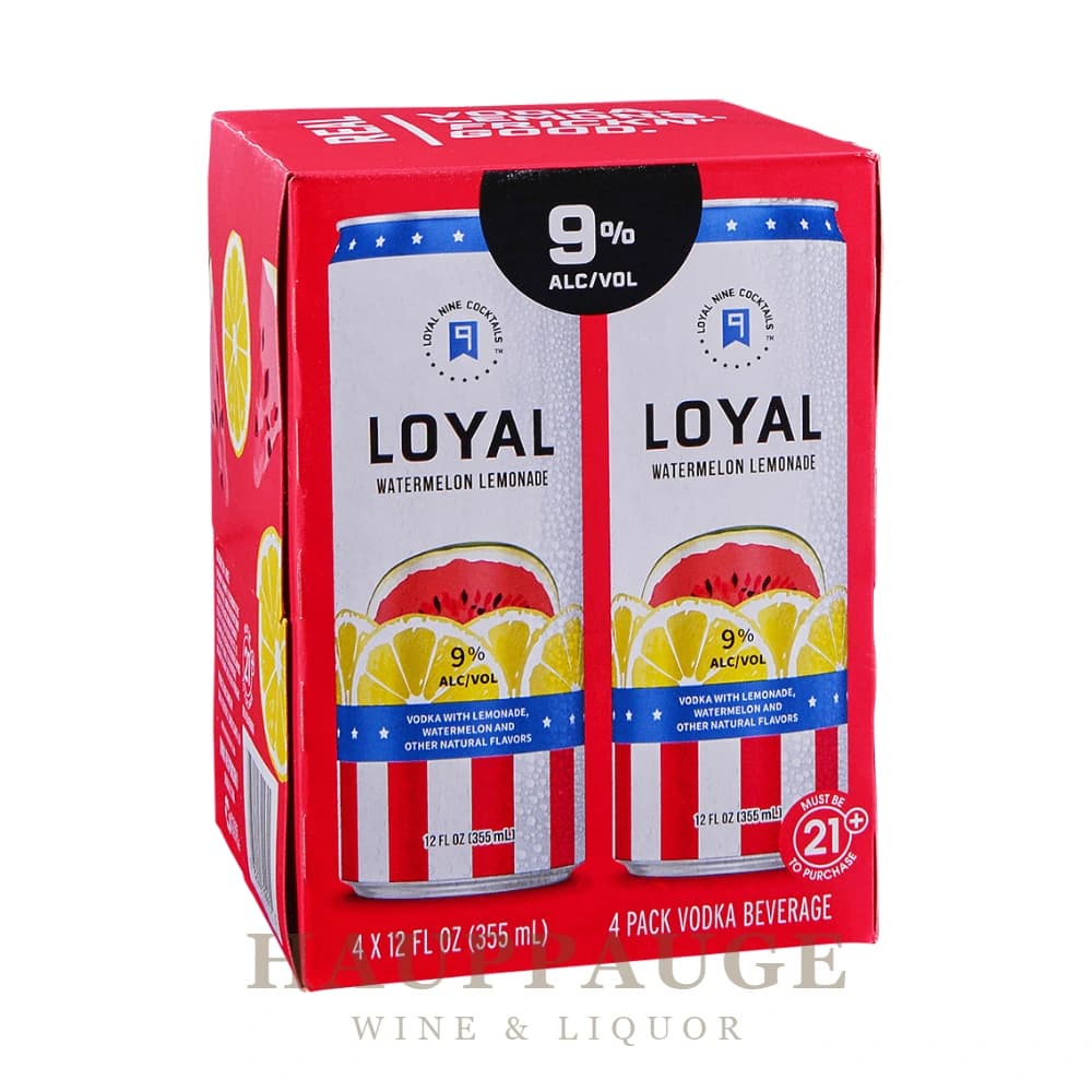Loyal 9 Watermelon Lemon 4pk, 375mL